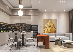 Двухкомнатные апартаменты в комплексе района Оба