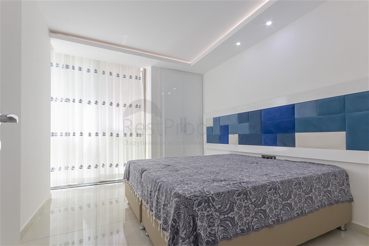 Меблированная квартира 2+1 с видом на море в районе Каргыджак