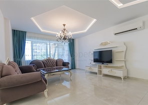 Меблированная квартира 2+1 с видом на море в районе Каргыджак