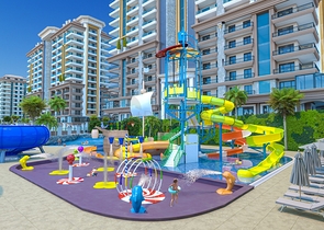 Квартира планировкой 3+1 в комплексе премиум класса в районе Махмутлар