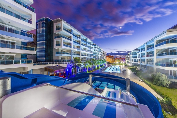 Дуплекс 4+1 в современном комплексе в районе Кестель