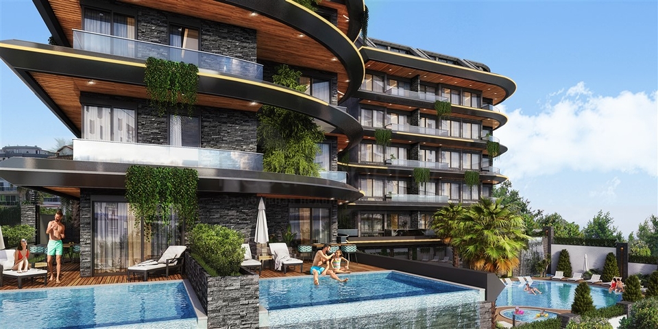 Садовый дуплекс 2+1 в Кестеле 