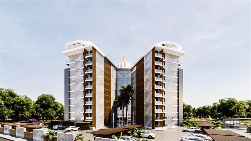 Квартира 1+1 в проекте с отельной инфраструктурой в Газипаша