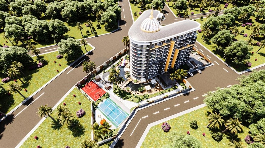 Квартира 1+1 в проекте с отельной инфраструктурой в Газипаша