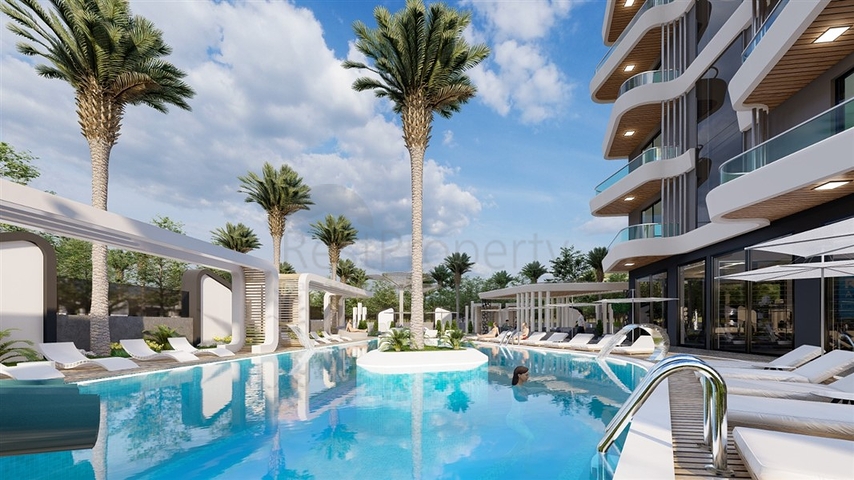 Квартира 1+1 в районе Махмутлар