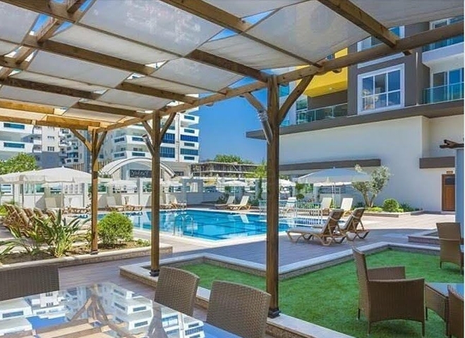 Меблированная двухкомнатная квартира в 300 м от моря в районе Махмутлар