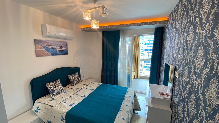 Меблированная двухкомнатная квартира в 300 м от моря в районе Махмутлар