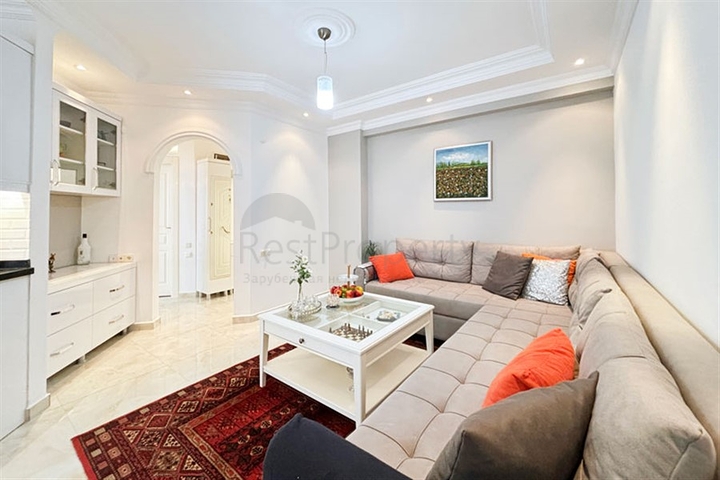 Двухкомнатная квартира с мебелью в районе Тосмур