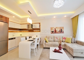 Двухкомнатная квартира в 200 метрах от моря в Махмутларе