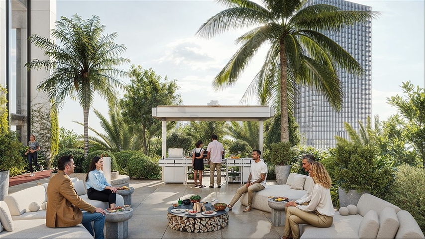 Роскошные квартиры с видом на город в небоскребе в Дубай