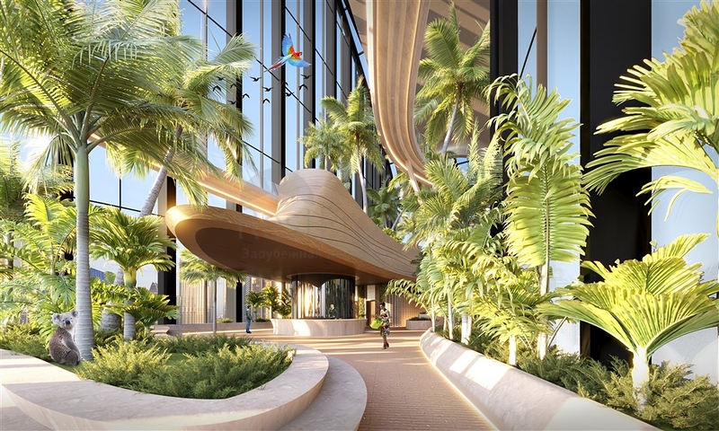 Роскошные квартиры с видом на город в небоскребе в Дубай