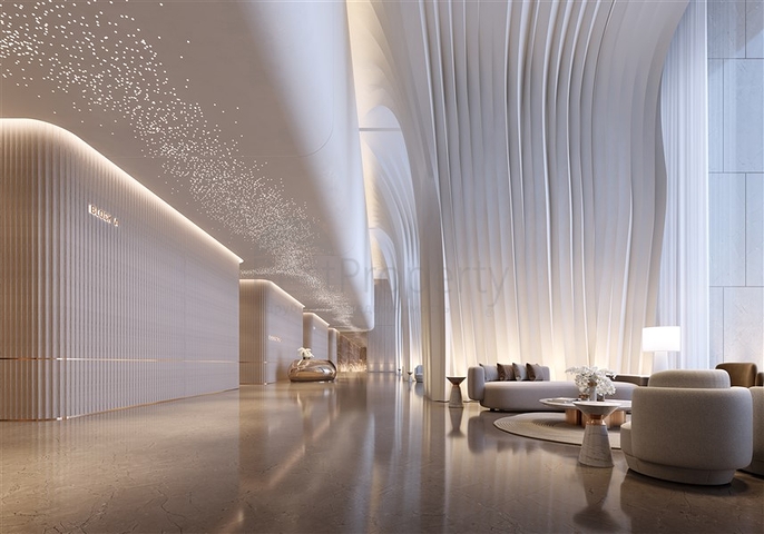 Роскошные квартиры с видом на город в небоскребе в Дубай