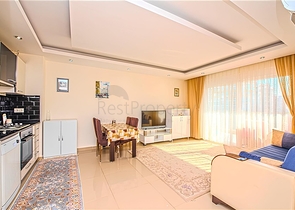 Квартира 1+1 в популярном жилом комплексе в районе Авсаллар