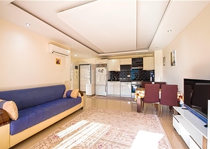 Квартира 1+1 в популярном жилом комплексе в районе Авсаллар