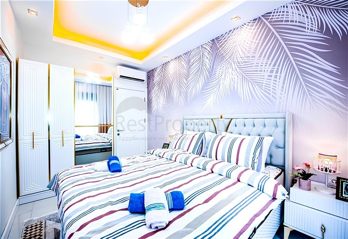 Новый квартира 1+1 в районе Махмутлар