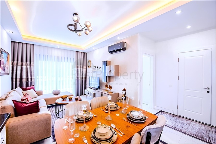 Новый квартира 1+1 в районе Махмутлар