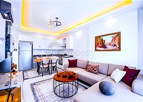 Новый квартира 1+1 в районе Махмутлар