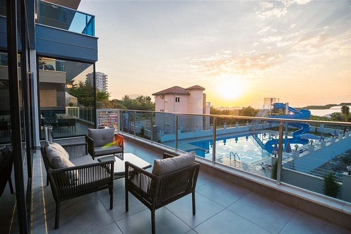 Квартира 1+1 в современном комплексе в районе Махмутлар