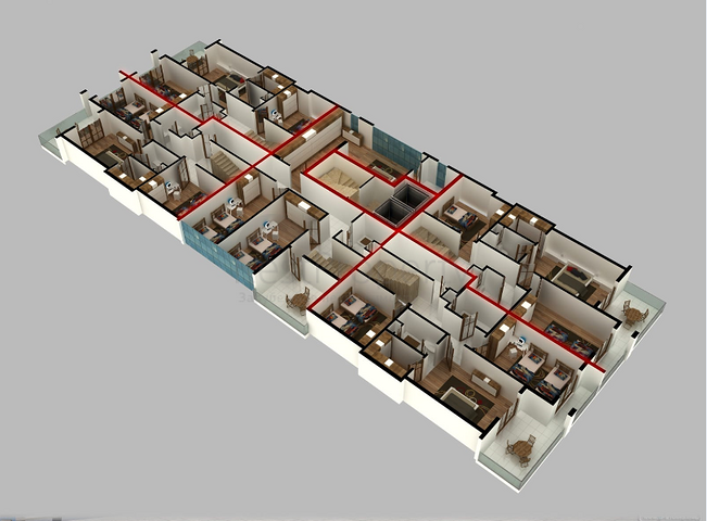 Квартиры и пентхаусы планировок 2+1 и 3+1 в Махмутларе