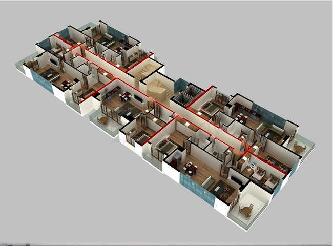 Квартиры и пентхаусы планировок 2+1 и 3+1 в Махмутларе
