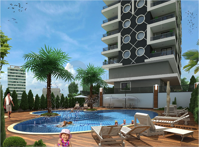 Квартиры и пентхаусы планировок 2+1 и 3+1 в Махмутларе