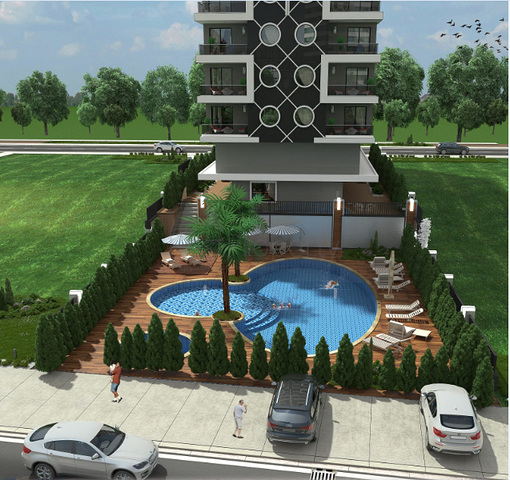 Квартиры и пентхаусы планировок 2+1 и 3+1 в Махмутларе