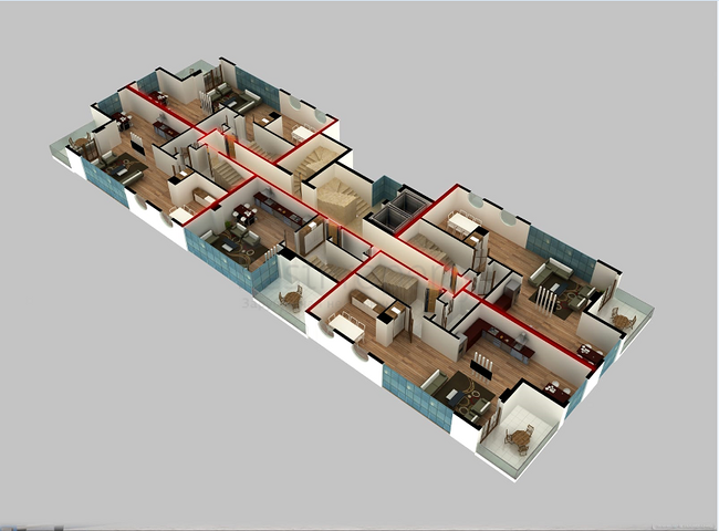 Квартиры и пентхаусы планировок 2+1 и 3+1 в Махмутларе