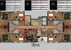 Квартиры и пентхаусы планировок 2+1 и 3+1 в Махмутларе