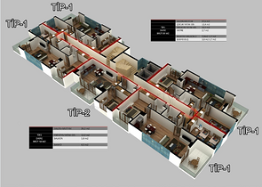 Квартиры и пентхаусы планировок 2+1 и 3+1 в Махмутларе