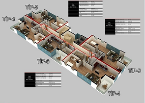 Квартиры и пентхаусы планировок 2+1 и 3+1 в Махмутларе