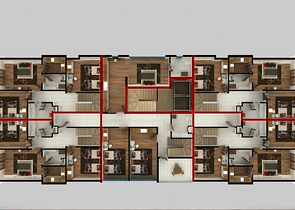 Квартиры и пентхаусы планировок 2+1 и 3+1 в Махмутларе