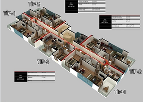 Квартиры и пентхаусы планировок 2+1 и 3+1 в Махмутларе