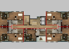 Квартиры и пентхаусы планировок 2+1 и 3+1 в Махмутларе
