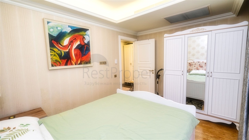 Квартира 2+1 в комплексе отельного плана в 5 минутах от моря