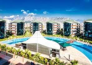 Квартира 2+1 в комплексе отельного плана в 5 минутах от моря