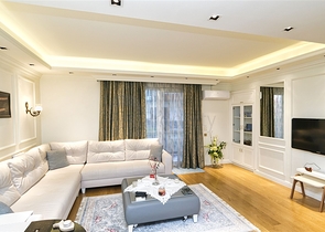 Квартира 2+1 в комплексе отельного плана в 5 минутах от моря