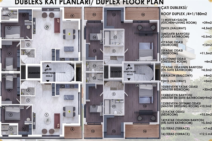 Жилой комплекс в 250 м до моря в Коньяалты