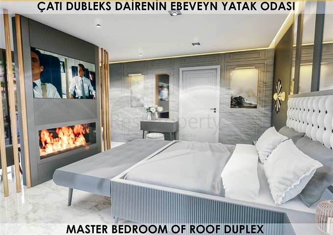 Жилой комплекс в 250 м до моря в Коньяалты