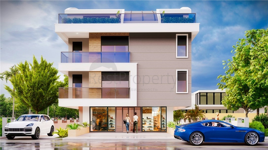 Жилой комплекс в 250 м до моря в Коньяалты