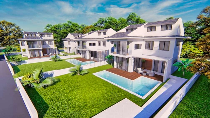 Элитная вилла 6+1 с личным бассейном в Чалыше Фетхие