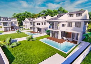 Элитная вилла 6+1 с личным бассейном в Чалыше Фетхие