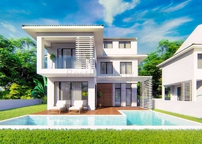 Элитная вилла 6+1 с личным бассейном в Чалыше Фетхие