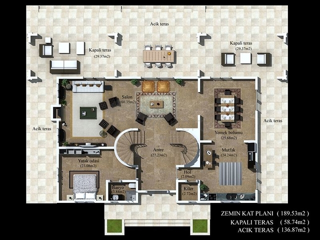 Шикарная вилла в районе Фетхие