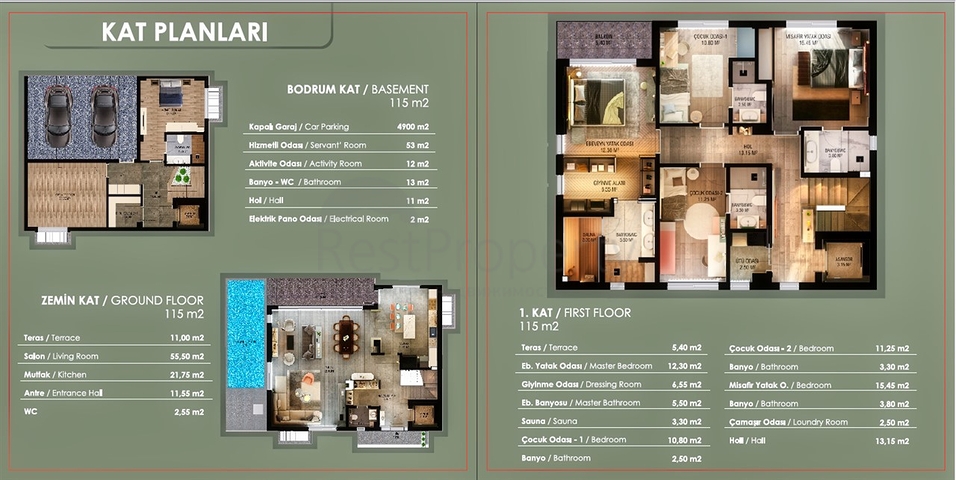 Новый инвестиционный проект,виллы в районе Коньяалты