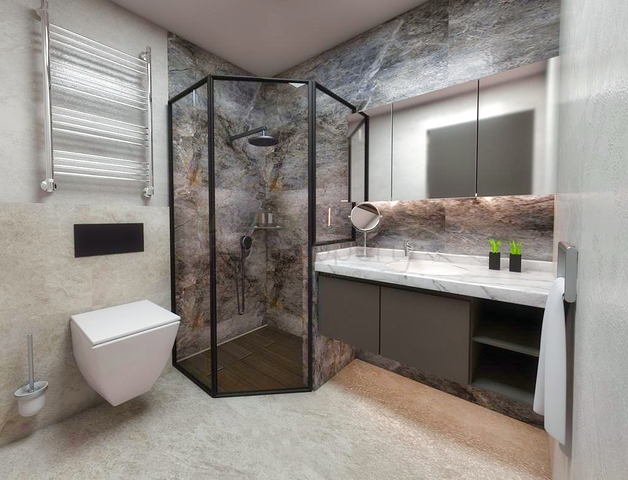 Новый комплекс с квартирами планировкой  3+1 в районе Дошемеалты  