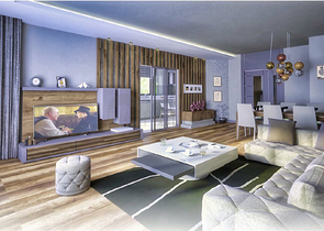 Новый комплекс с квартирами планировкой  3+1 в районе Дошемеалты  