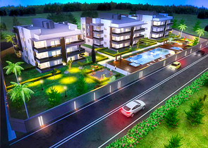 Новый комплекс с квартирами планировкой  3+1 в районе Дошемеалты  