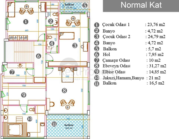 Вилла в районе Дошемеалты -Анталья 