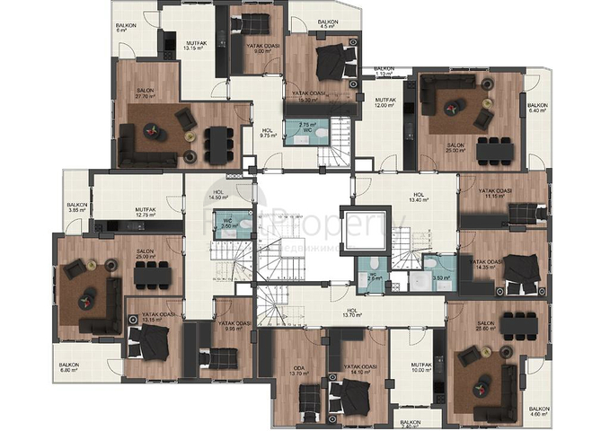 Новый комплекс в центре города