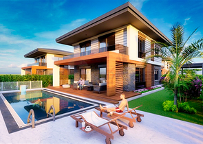 Комплекс с виллами в районе Белек - Анталия